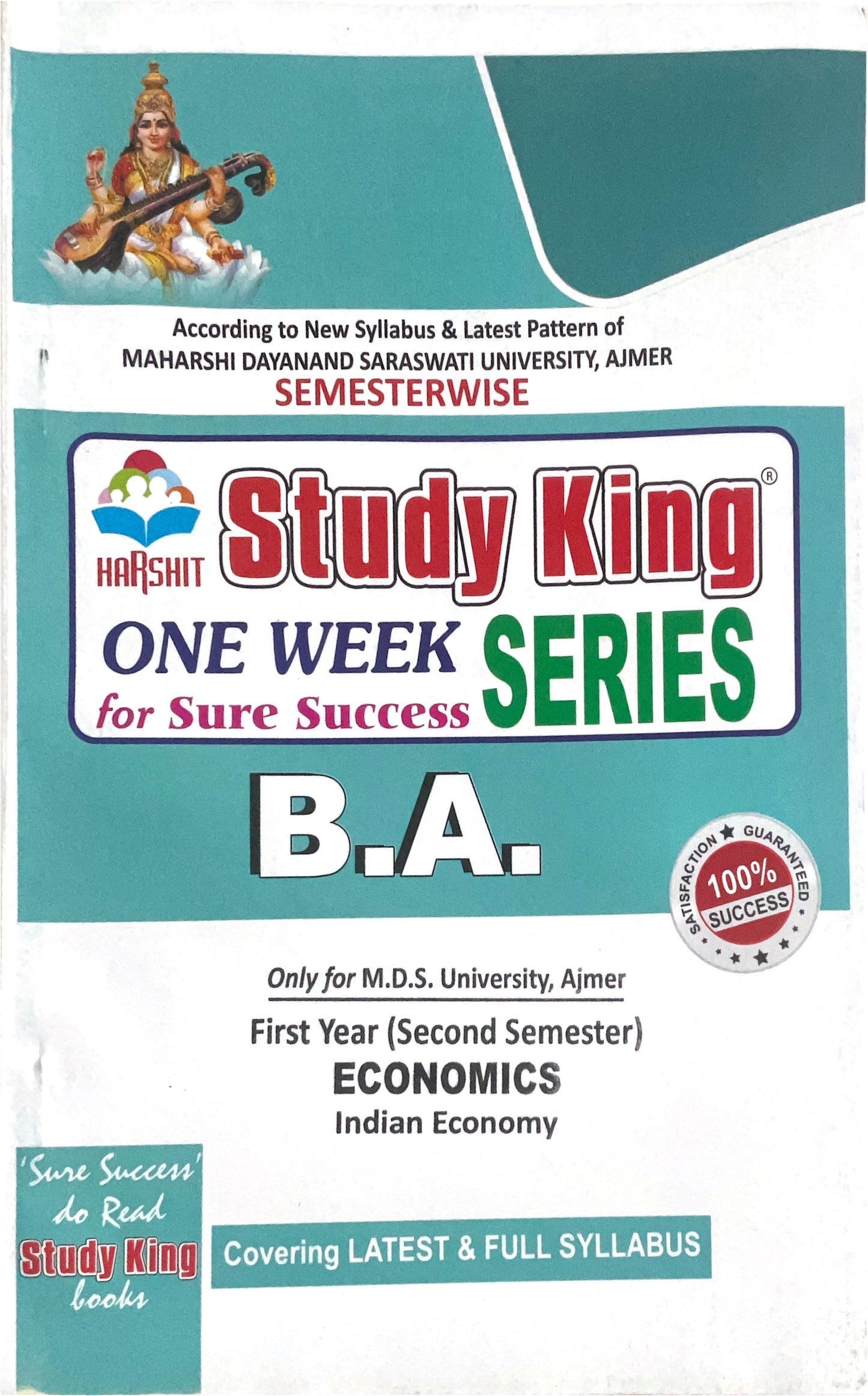 Year 1 - B.A. Economics - Indian Economy ONE WEEK SERIES - MDSU