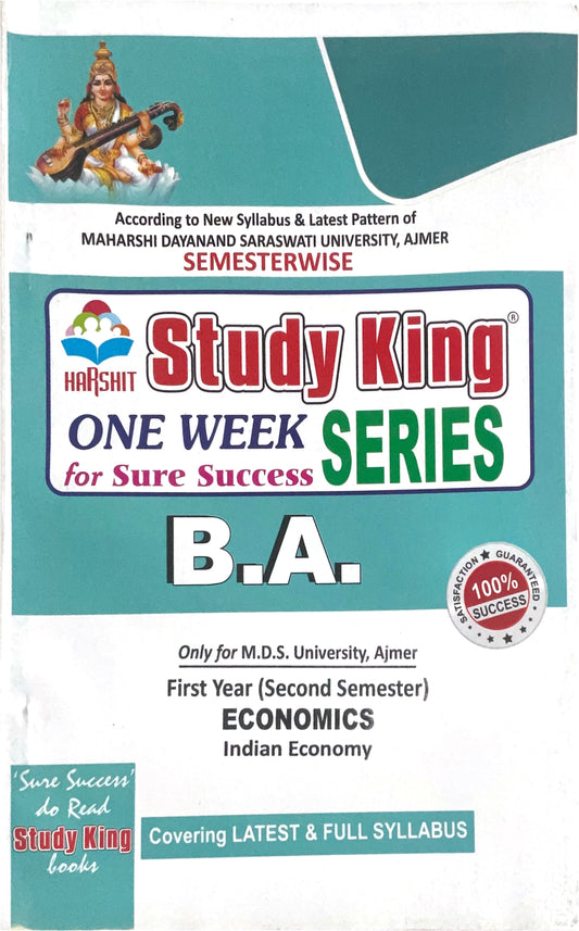 Year 1 - B.A. Economics - Indian Economy ONE WEEK SERIES - MDSU