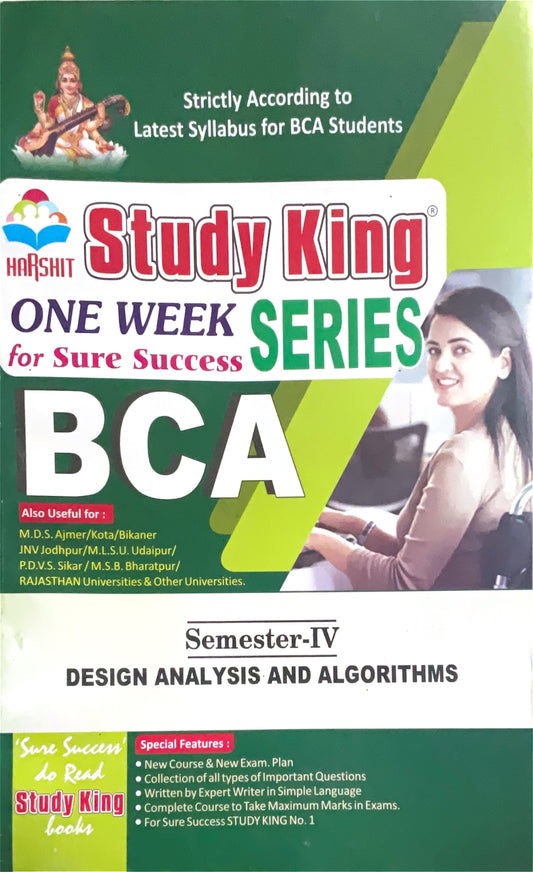 Year 2 - BCA Design Analysis and Algorithms ONE WEEK - MDSU