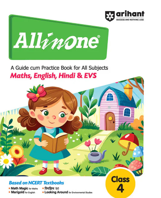 Class 4 -  All Subjects All in One Maths, English, Hindi & EVS - A Guide Cum Practice Book For all Subjects ARIHANT-1