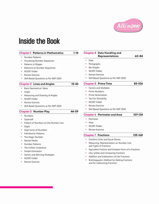 कक्षा 6 - ऑल इन वन - गणित गणित प्रकाश - अरिहंत