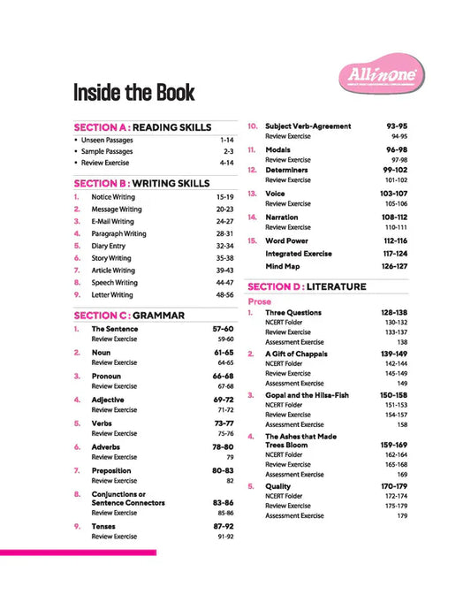 कक्षा 7 - अंग्रेजी ऑल इन वन - अरिहंत