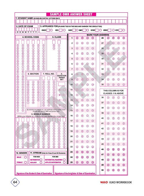 Class 1 IGKO International General Knowledge Olympiad Workbook for 2025-26 Exam with MCQs and Achievers Section - MTG