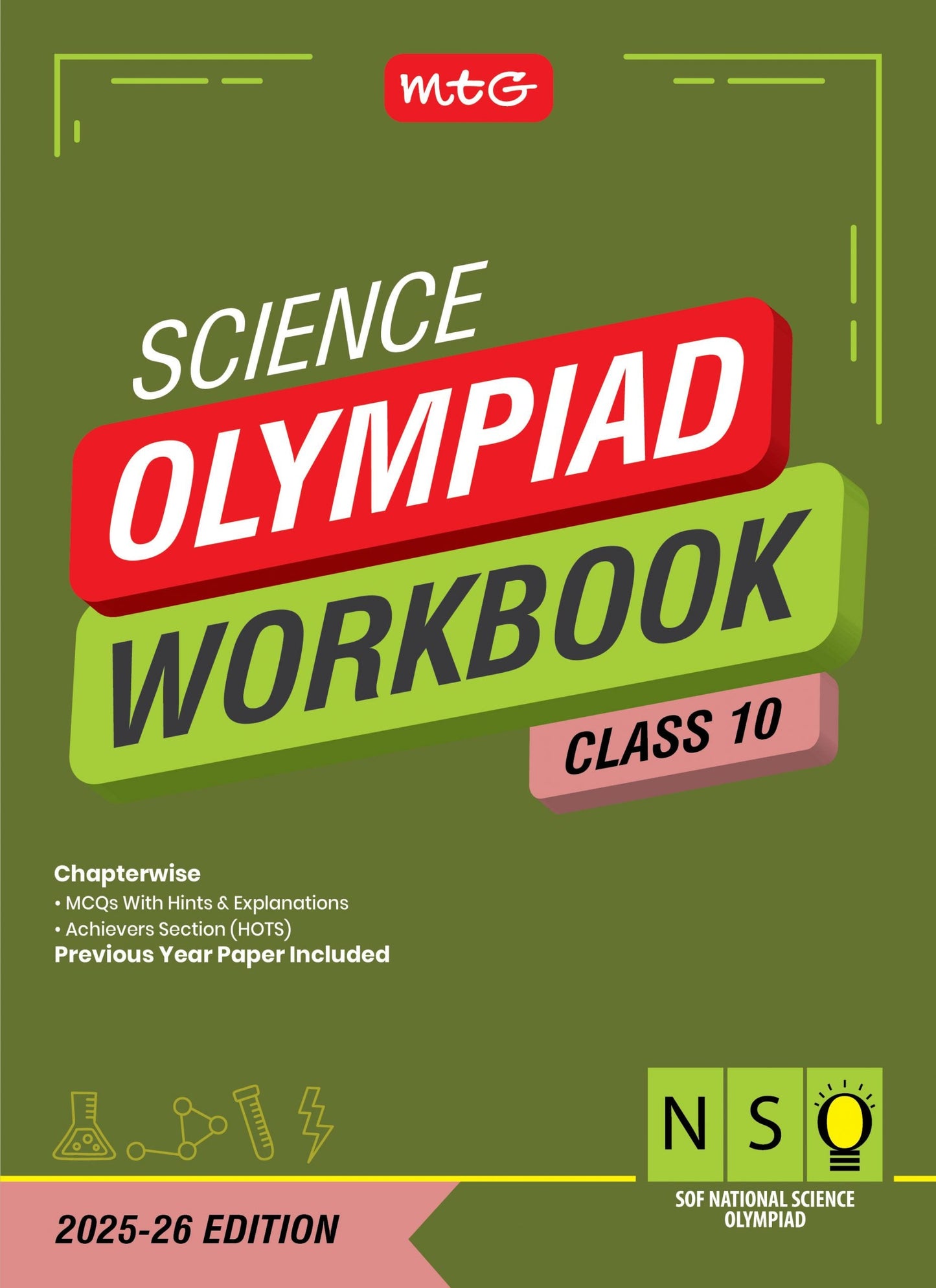 MTG NSO Olympiad Workbook Class 10 - Fast Rajasthan Delivery ₹109 Total