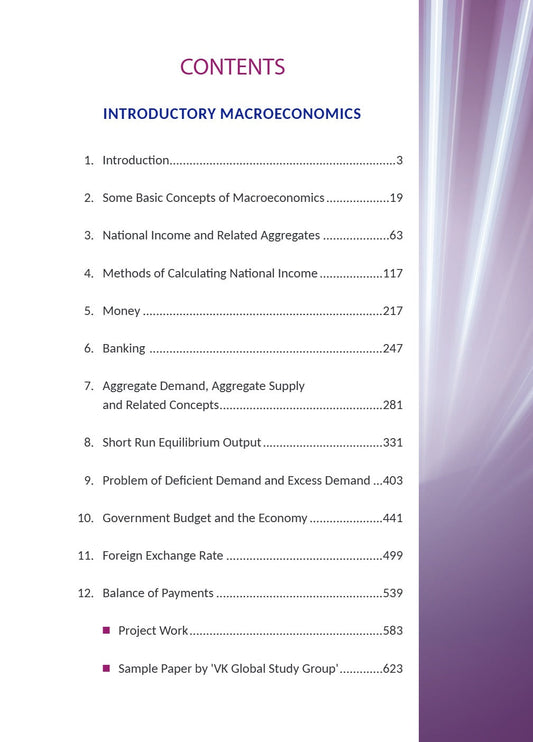 कक्षा 12 अर्थशास्त्र परिचयात्मक समष्टि अर्थशास्त्र VK