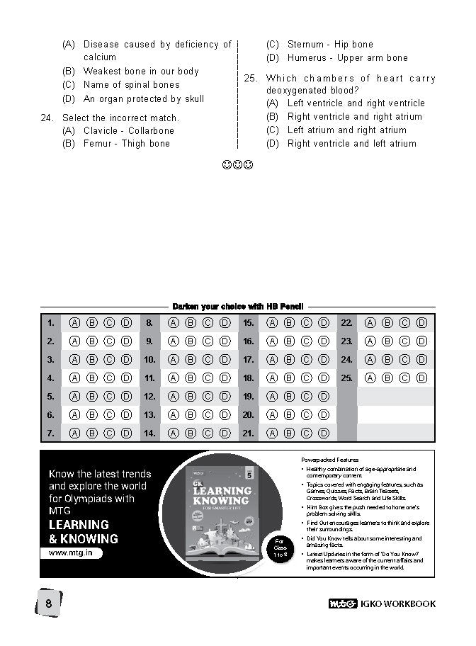 MTG IGKO Olympiad Workbook Class 5