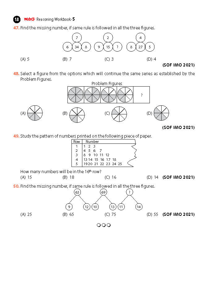 MTG ओलंपियाड रीजनिंग ओलंपियाड वर्कबुक कक्षा 5 - एक्सप्रेस डिलीवरी ₹154 कुल