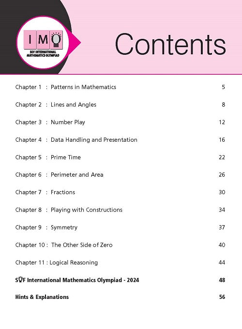 MTG IMO Olympiad Workbook Class 6