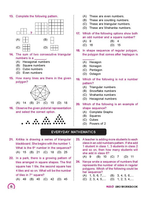 MTG IMO Olympiad Workbook Class 6 - Fast Rajasthan Delivery ₹109 Total