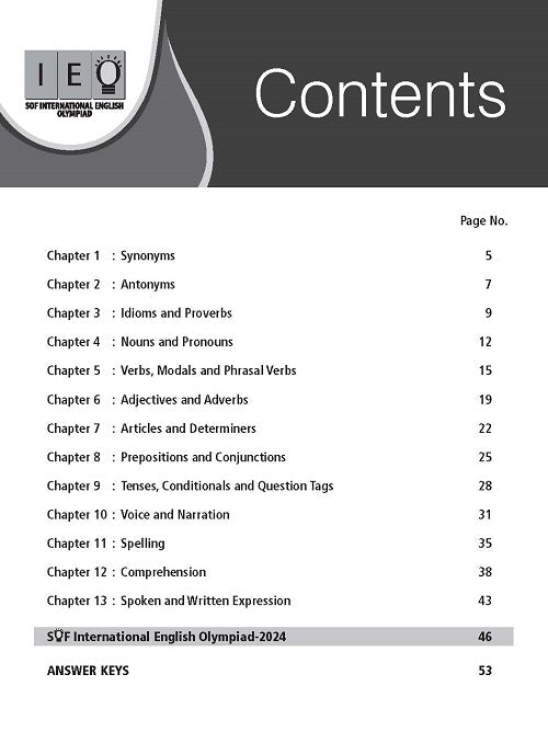 MTG IEO Olympiad Workbook Class 8