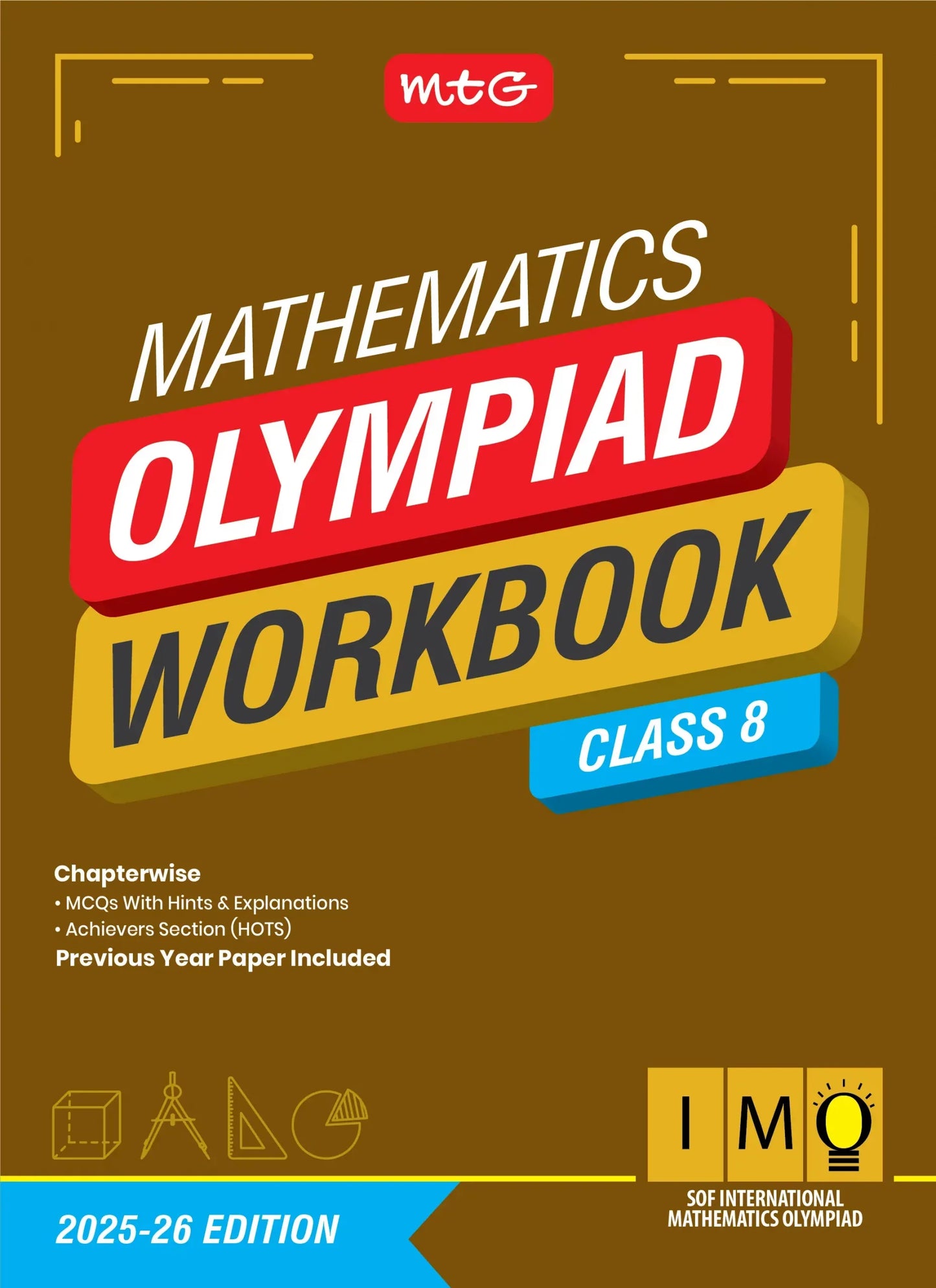 MTG IMO Olympiad Workbook Class 8 - Fast Rajasthan Delivery ₹109 Total