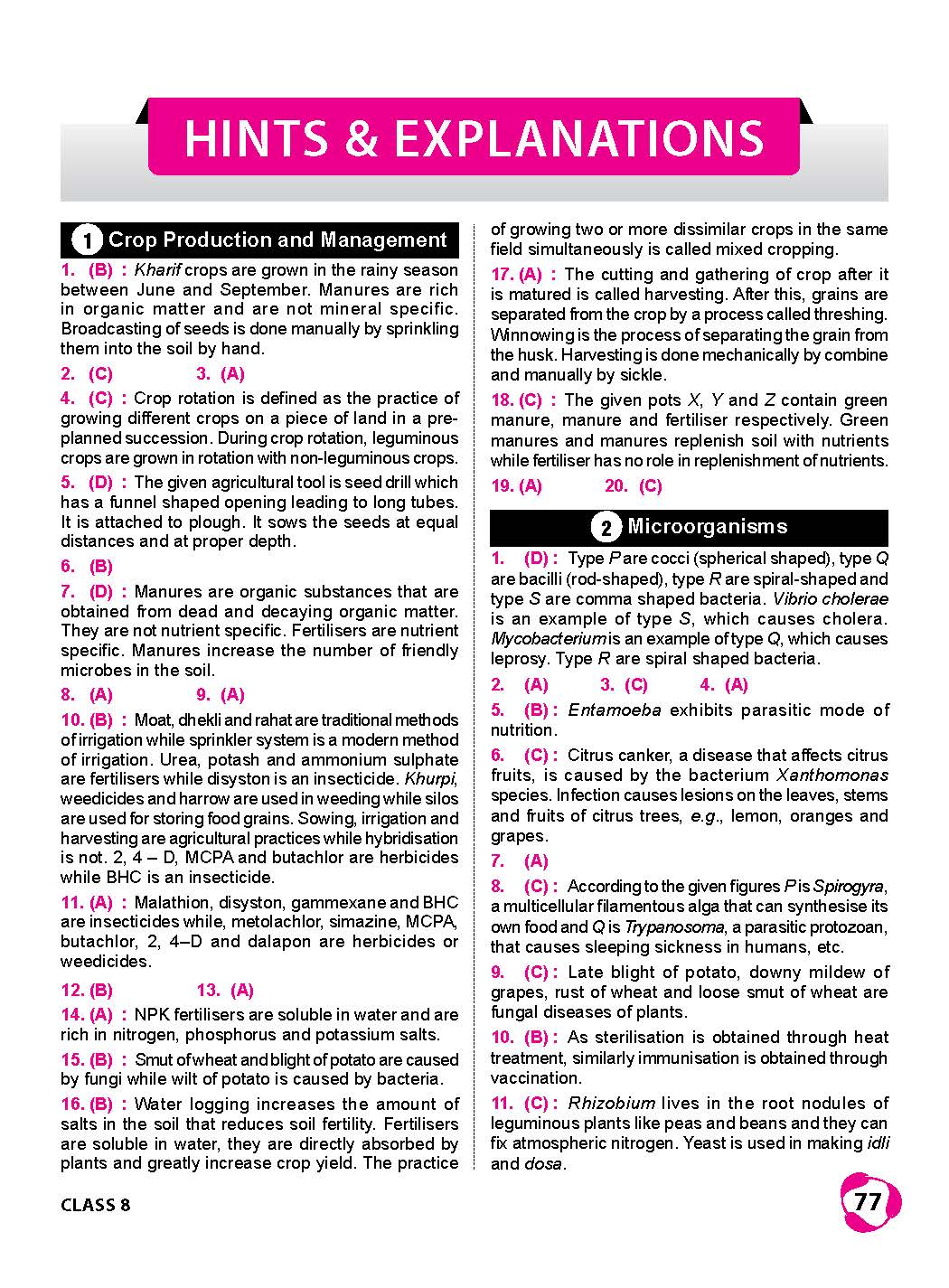 MTG NSO Olympiad Workbook Class 8