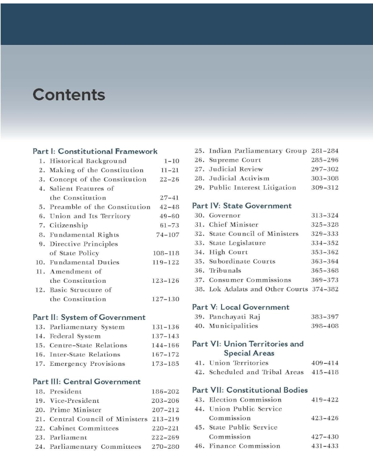 Indian Polity M Laxmikanth 8th edition book cover UPSC state exams guide