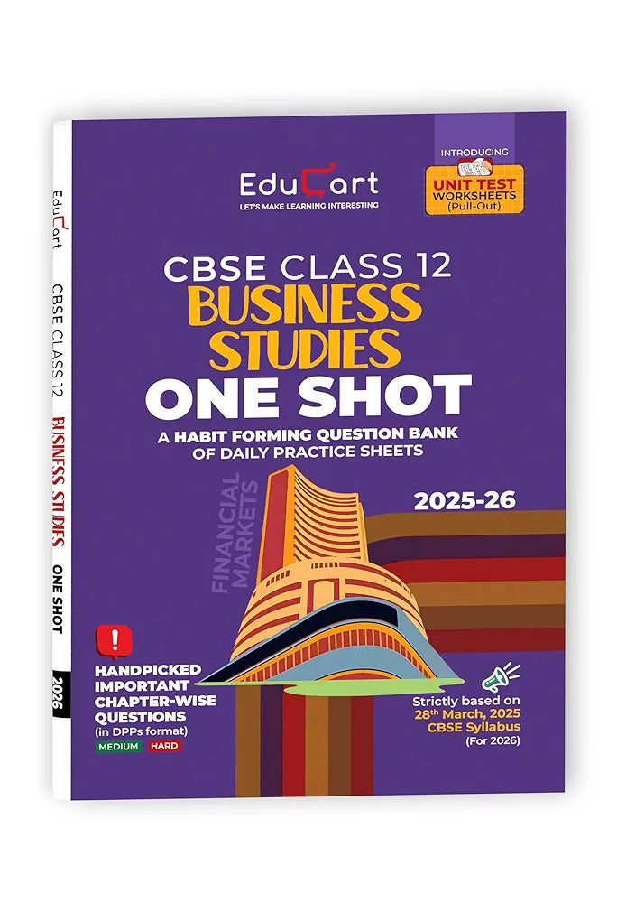 Educart CBSE Class 12 Business Studies One Shot Question Bank 2026