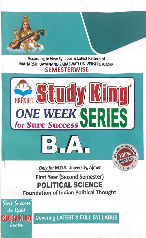 Year 1 - B.A. Political Science - Foundation of Indian Political Thought ONE WEEK SERIES - MDSU