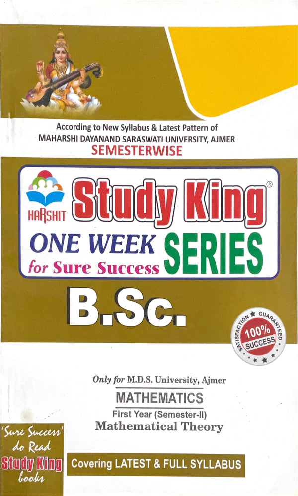 Year 1 - B.Sc. Mathematics Mathematical Theory ONE WEEK SERIES - MDSU