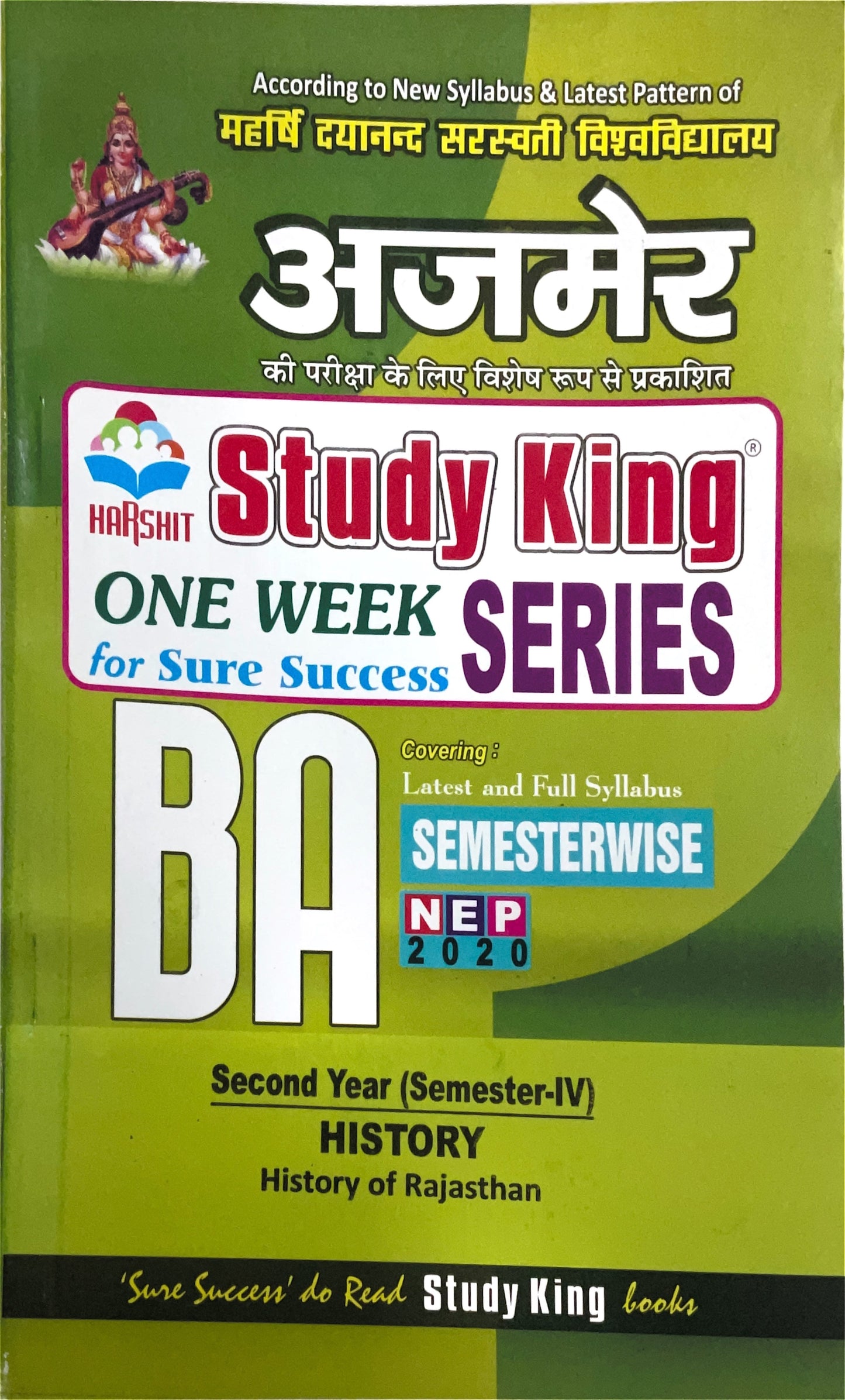 Year 2 - B.A. History History of Rajasthan ONE WEEK SERIES - MDSU