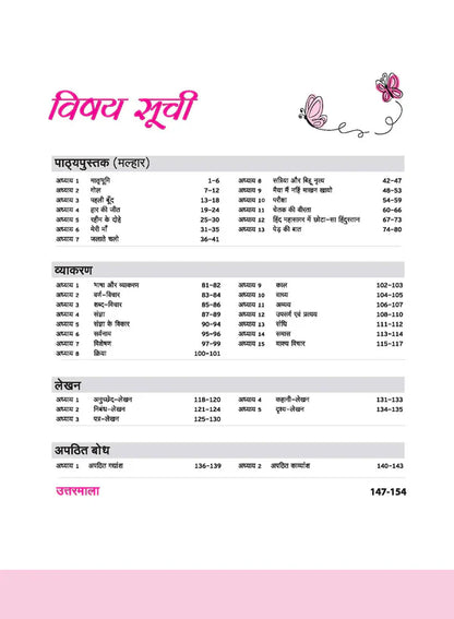 Class 6 -  Hindi Malhar मल्हार- Workbook ARIHANT