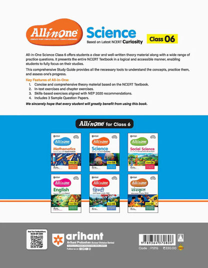 Class 6 - All in One - Science Curiosity -  ARIHANT