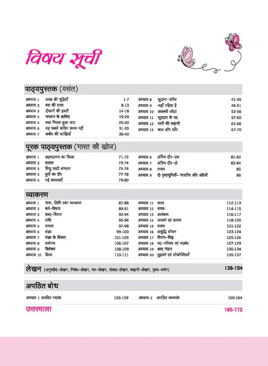 Class 8 -  Hindi Vasant वसंत- Workbook ARIHANT