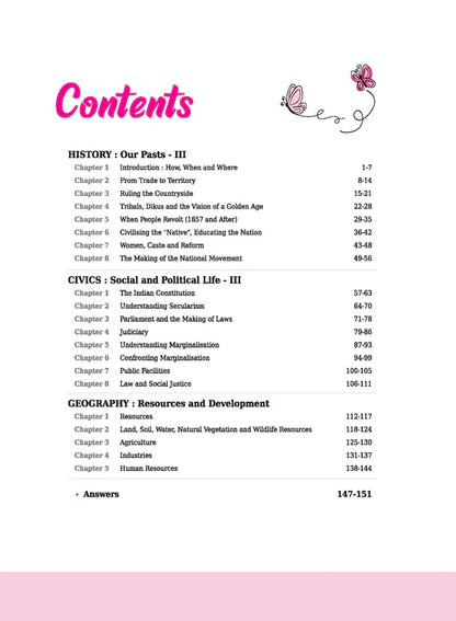 Class 8 -  Social Science  - Workbook ARIHANT