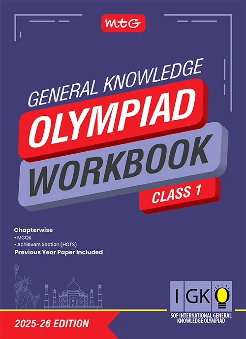 Class 1 IGKO International General Knowledge Olympiad Workbook for 2025-26 Exam with MCQs and Achievers Section - MTG