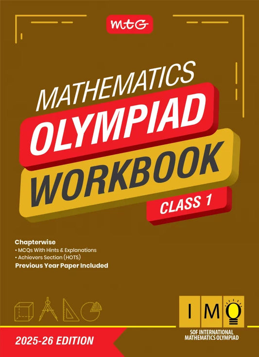 Class 1 IMO International Mathematics Olympiad Work Book - MTG