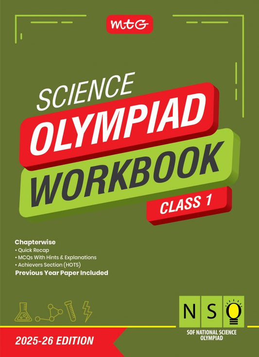 Class 1 NSO National Science Olympiad Work Book - MTG
