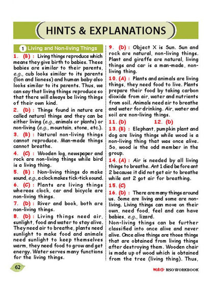 एमटीजी एनएसओ ओलंपियाड वर्कबुक कक्षा 1 - एक्सप्रेस डिलीवरी ₹119 कुल