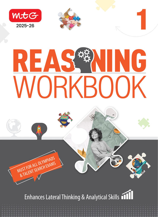 MTG Olympiad Reasoning Olympiad Workbook Class 1 - Fast Rajasthan Delivery ₹150 Total