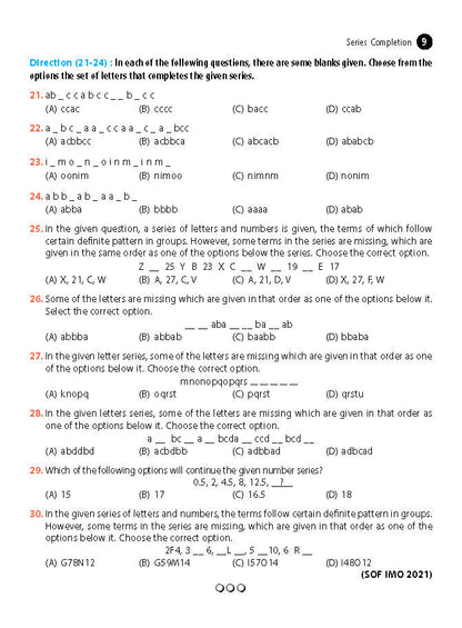 MTG Olympiad Reasoning Olympiad Workbook Class 10 - Fast Rajasthan Delivery ₹190 Total