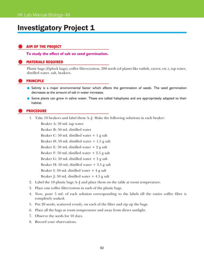 Class 12 Biology Lab Manual VK