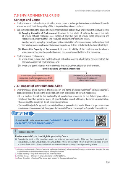 Class 12 Economics Indian Economic Development VK