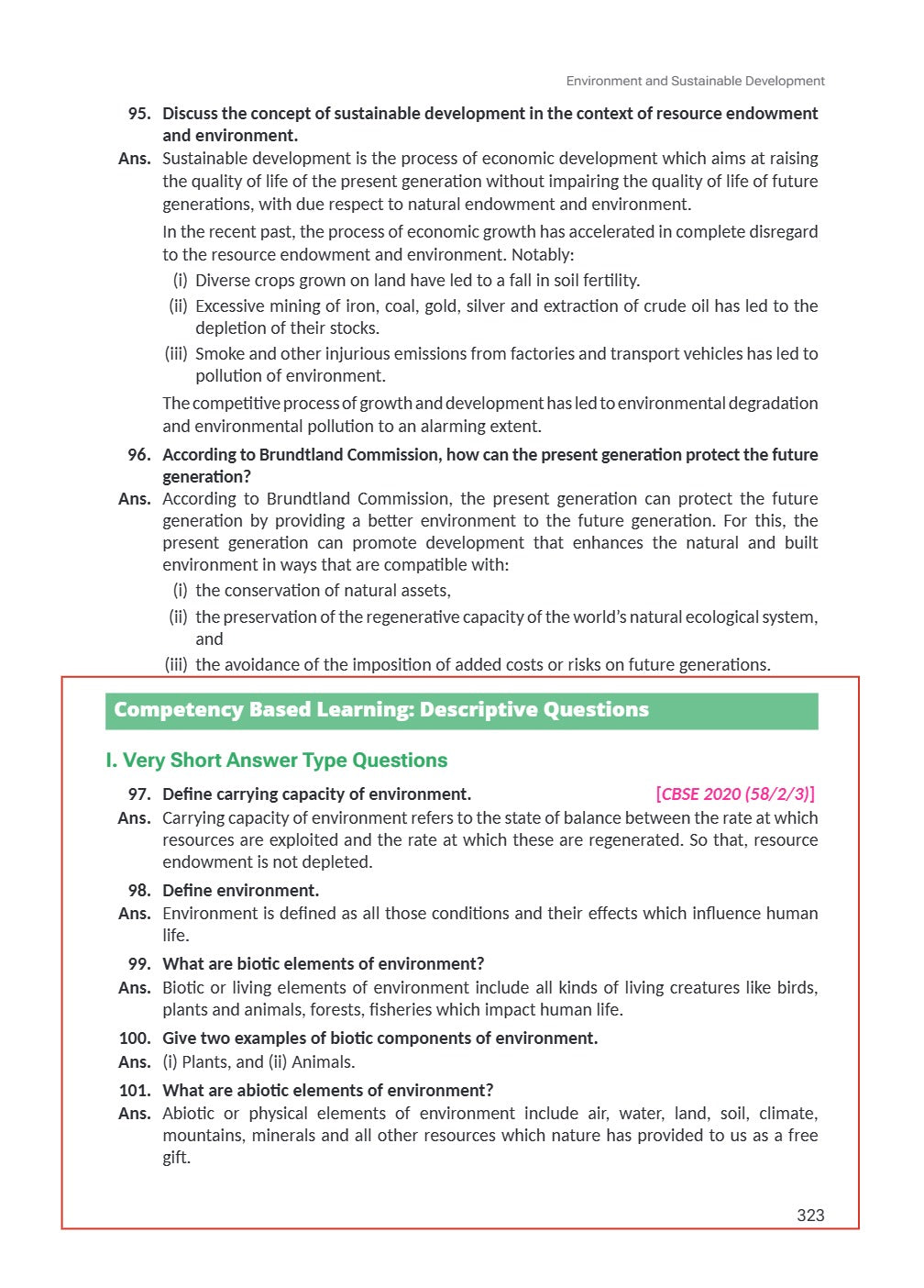 Class 12 Economics Indian Economic Development VK