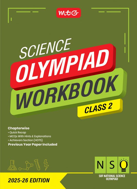 Class 2 NSO National Science Olympiad Work Book - MTG