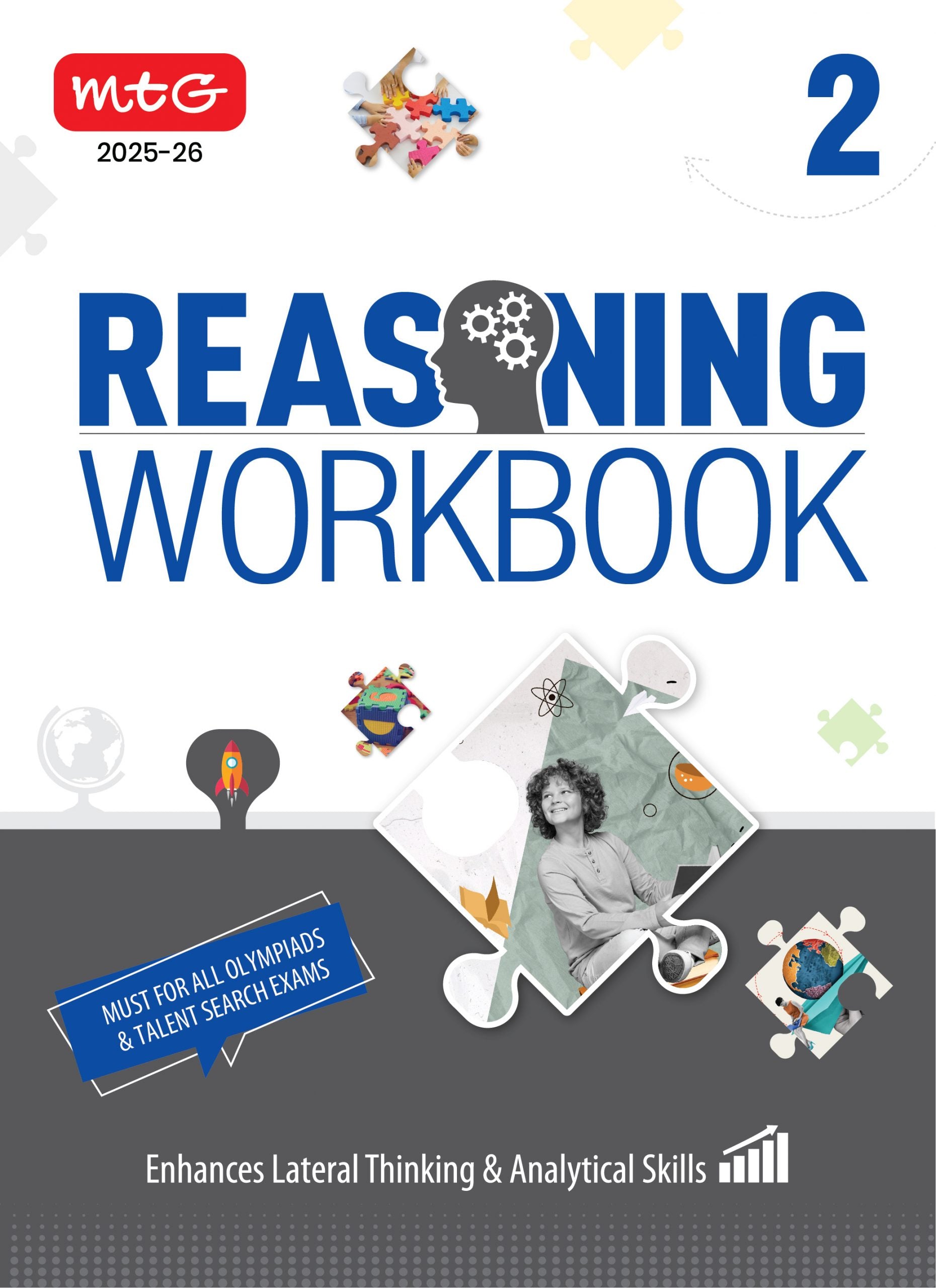 MTG Olympiad Reasoning Olympiad Workbook Class 2 - Fast Rajasthan Delivery ₹150 Total