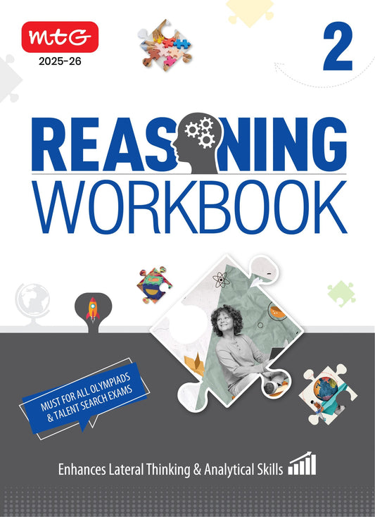 MTG Olympiad Reasoning Olympiad Workbook Class 2 - Fast Rajasthan Delivery ₹150 Total