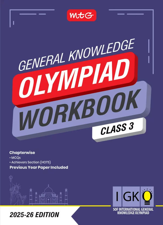 MTG IGKO Olympiad Workbook Class 3 - Fast Rajasthan Delivery ₹109 Total