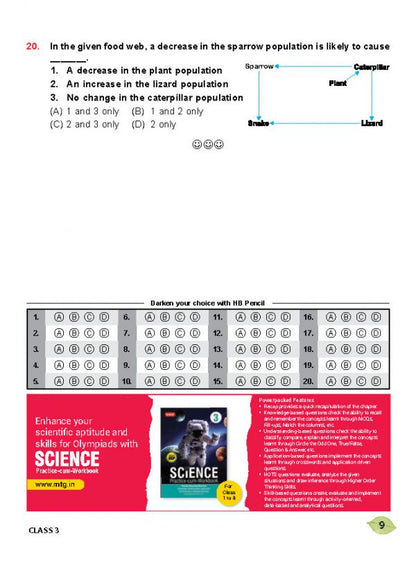 एमटीजी एनएसओ ओलंपियाड वर्कबुक कक्षा 3 - एक्सप्रेस डिलीवरी ₹119 कुल