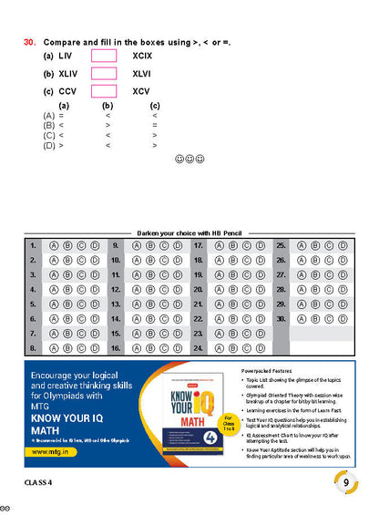 MTG IMO ओलंपियाड वर्कबुक कक्षा 4 - एक्सप्रेस डिलीवरी ₹119 कुल