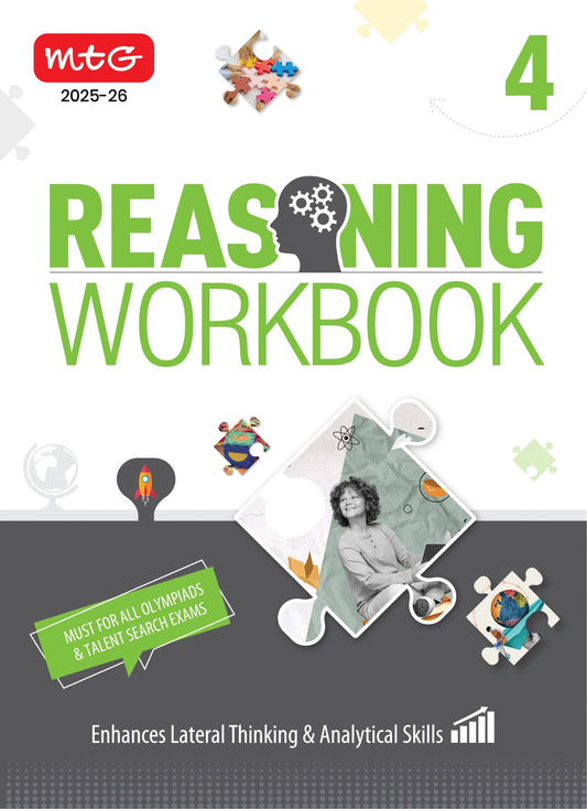 MTG Olympiad Reasoning Olympiad Workbook Class 4 - Fast Rajasthan Delivery ₹150 Total