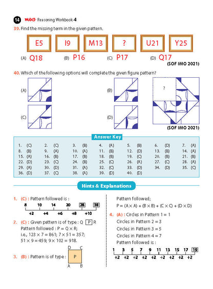 MTG ओलंपियाड रीजनिंग ओलंपियाड वर्कबुक कक्षा 4 - एक्सप्रेस डिलीवरी ₹154 कुल