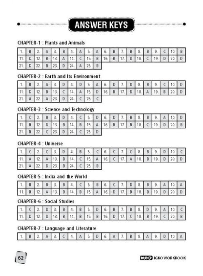 Class 6 IGKO International General Knowledge Olympiad Work Book - MTG