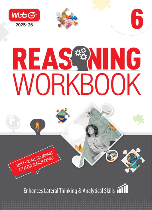 MTG Olympiad Reasoning Olympiad Workbook Class 6 - Fast Rajasthan Delivery ₹190 Total