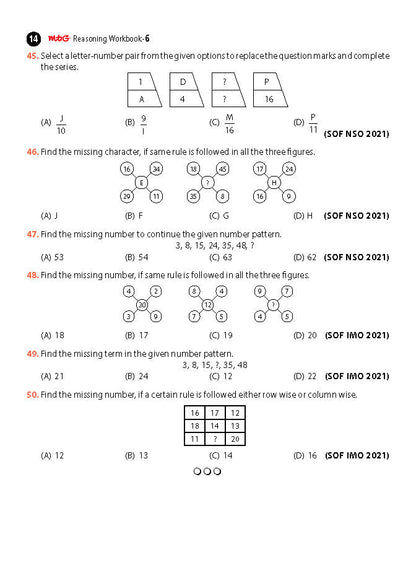 एमटीजी ओलंपियाड रीजनिंग ओलंपियाड वर्कबुक कक्षा 6 - एक्सप्रेस डिलीवरी ₹194 कुल