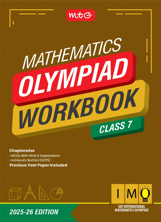 MTG IMO Olympiad Workbook Class 7 - Fast Rajasthan Delivery ₹109 Total
