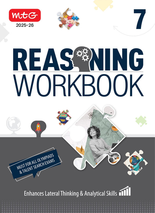 MTG Olympiad Reasoning Olympiad Workbook Class 7 - Fast Rajasthan Delivery ₹190 Total