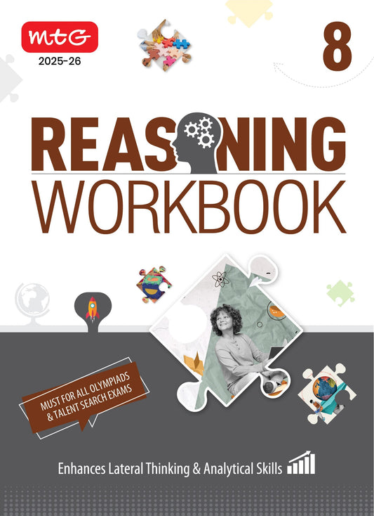 MTG Olympiad Reasoning Olympiad Workbook Class 8 - Fast Rajasthan Delivery ₹190 Total