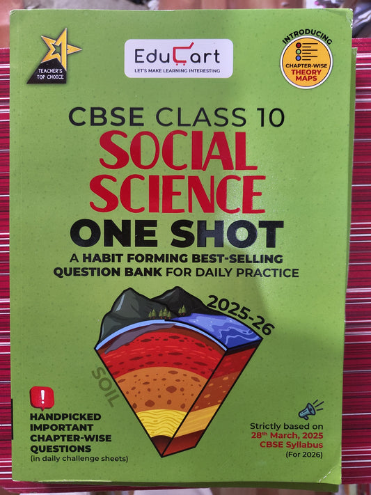 Educart Class 10th One Shot Social science 2025-26