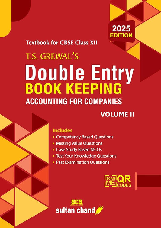 T.S. Grewal's Double Entry Book Keeping - Accounting For Companies (Vol. II) 2025 Edition